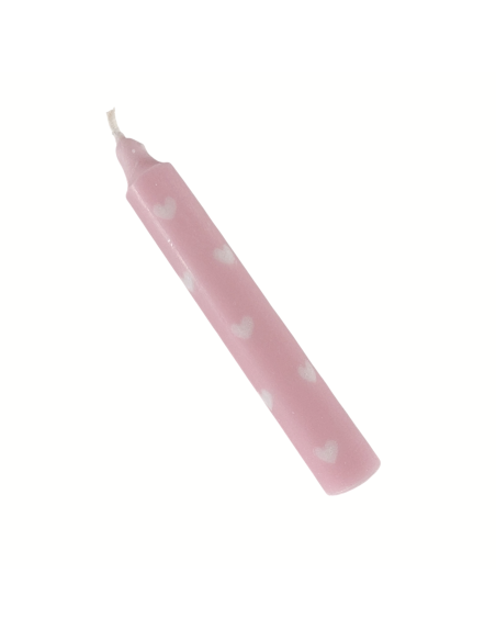Kaars roze hartjes