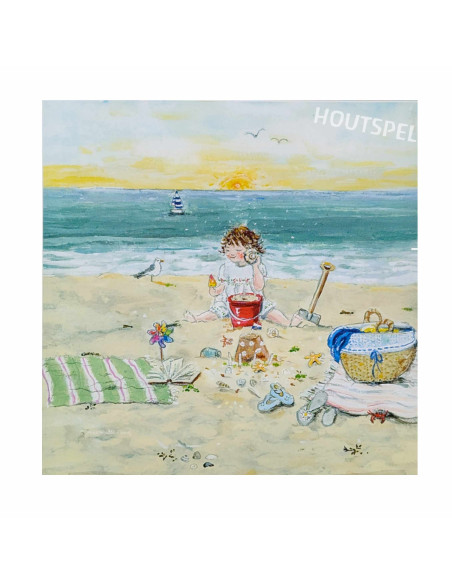 Zomer strand plaat voor seizoenslamp Gwenn's Illustrations