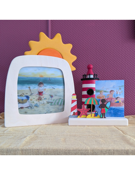 Zomer strand plaat voor seizoenslamp Gwenn's Illustrations