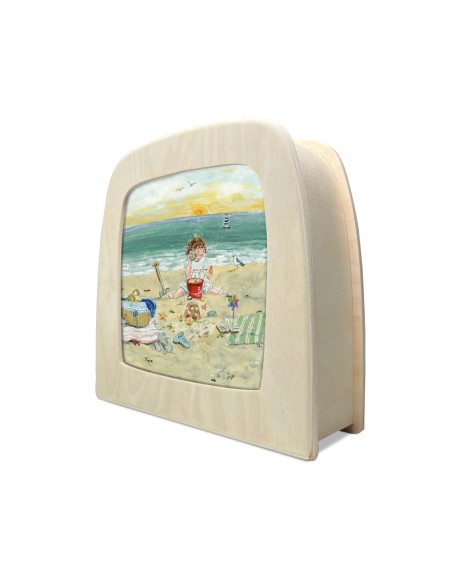 Zomer strand plaat voor seizoenslamp Gwenn's Illustrations