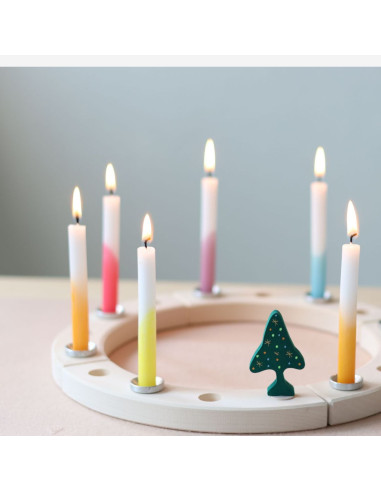 Dip dye kaarsjes Grimm's