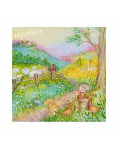 Appels snoepen plaat voor seizoenslamp Anne Illustraties