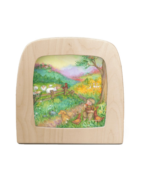 Appels snoepen plaat voor seizoenslamp Anne Illustraties