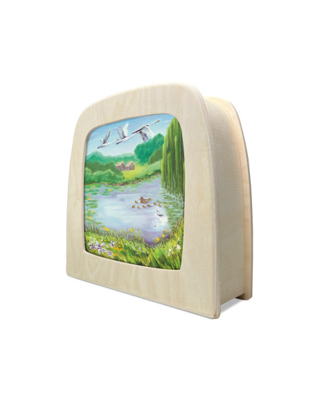 Eendenvijver plaat voor seizoenslamp Kapitein Kalk