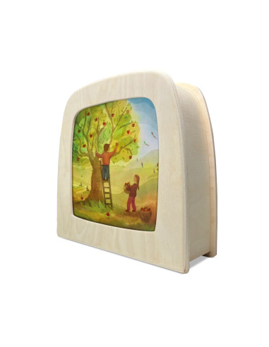 Appels plukken plaat voor seizoenslamp Vogel Geluk