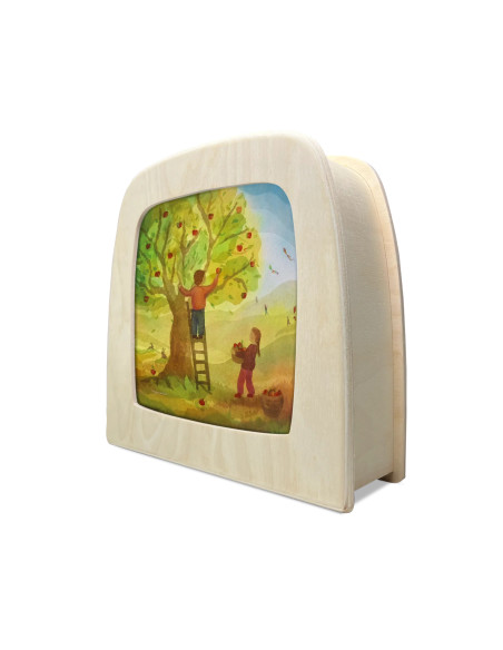 Appels plukken plaat voor seizoenslamp Vogel Geluk