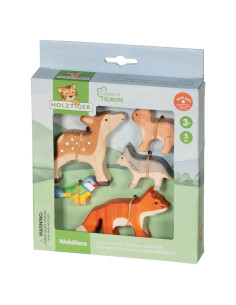 Bosdieren set Holztiger 2