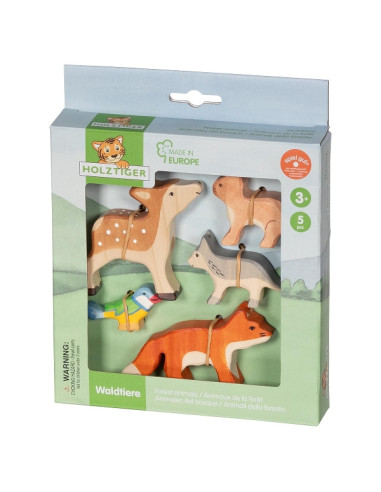 Bosdieren set Holztiger