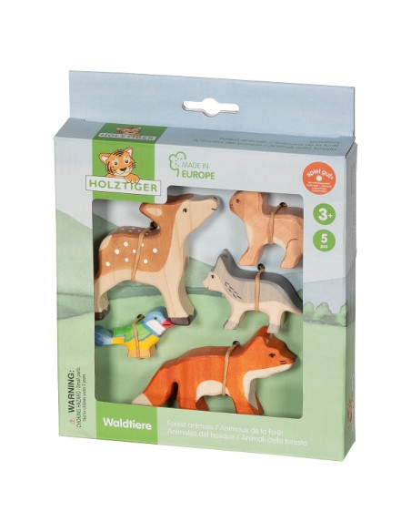 Bosdieren set Holztiger
