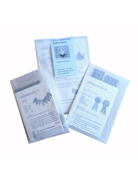 DIY Viltpakket - Verjaardagsset Grijs (Set van 3)