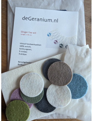 DIY viltpakket - Verjaardagsset Rood & Blauw...