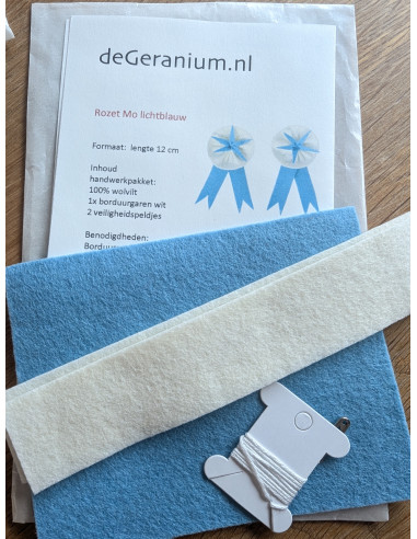 DIY viltpakket - Verjaardagsset Rood & Blauw...