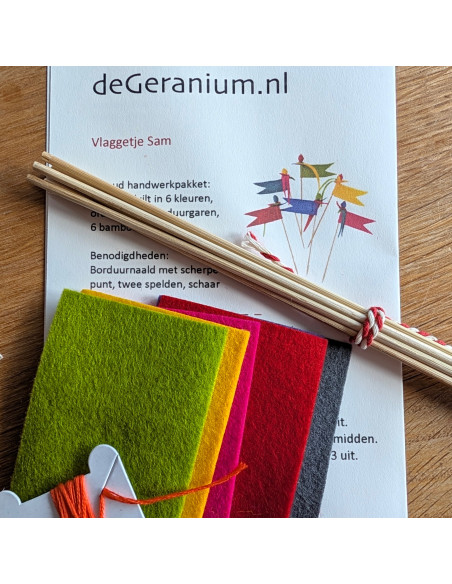 DIY Viltpakket - Verjaardagsset Feestelijk Kleur (Set van 3)