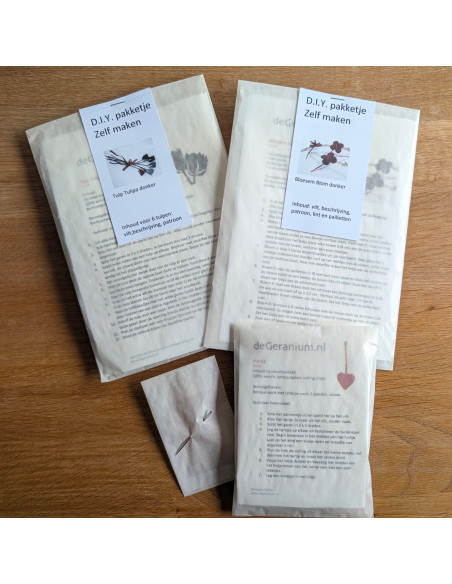 DIY Viltpakket - Seizoenstafel Lente & Bloesem Donker (Set van 3)