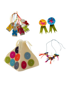 DIY Viltpakket - Feest & Decoratie Vrolijk (Set van 4)