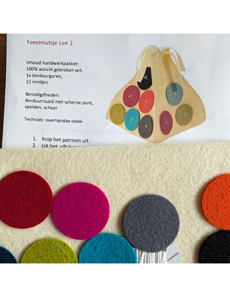 DIY Viltpakket - Feest & Decoratie Vrolijk (Set van 4)