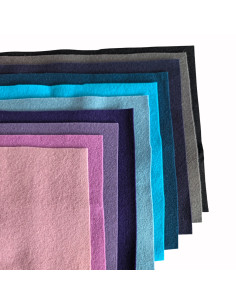Wolvilt Pakket – Koele Tinten Mix (10 lapjes 20x30cm)