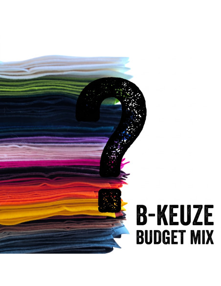 Wolvilt Knippakket – B-Keuze Verrassingsmix (10 lapjes 20x30 cm)