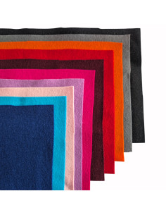 Wolvilt Pakket – Jaarrond Kleurenmix (10 lapjes 20x30 cm)
