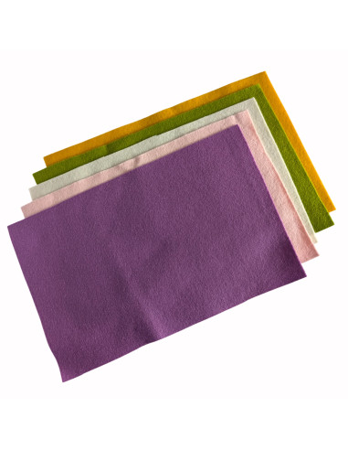 Wolvilt Pakket – Lente (5 lapjes 20x30 cm)