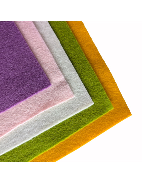 Wolvilt Pakket – Lente (5 lapjes 20x30 cm)