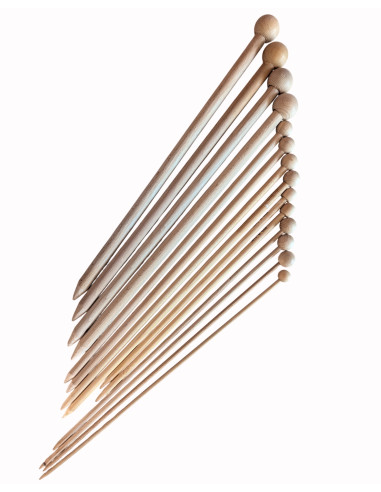 Houten Breinaaldenset (7 paren: 5 t/m 15 mm)