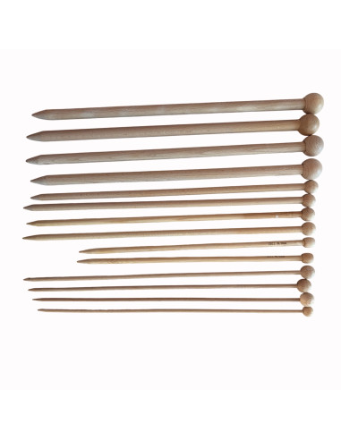 Houten Breinaaldenset (7 paren: 5 t/m 15 mm)