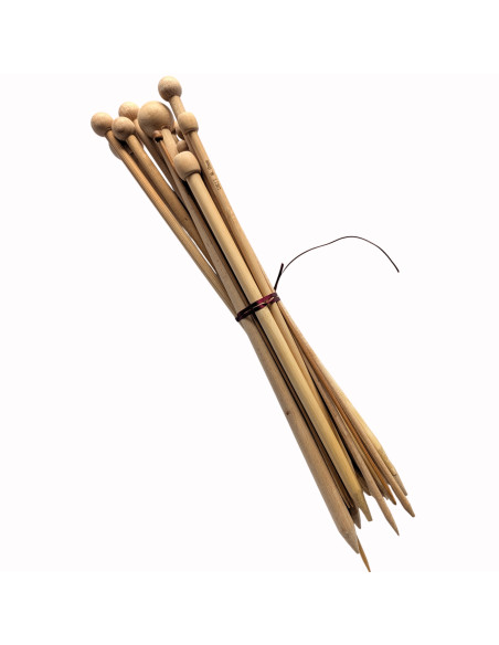 Houten breinaalden masterset (8 paren: 14 - 3.25/3.75 mm)