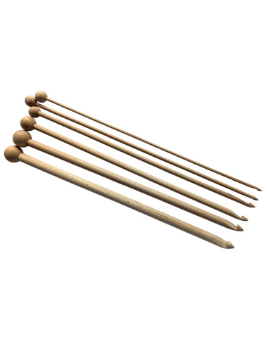 Chunky set haaknaalden met knop (6 stuks)