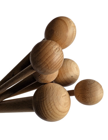 Chunky set haaknaalden met knop (6 stuks)