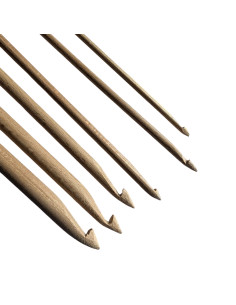 Allround set haaknaalden met knop (6 stuks)