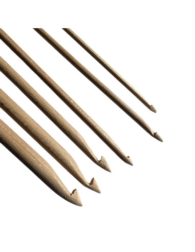 Allround set haaknaalden met knop (6 stuks)
