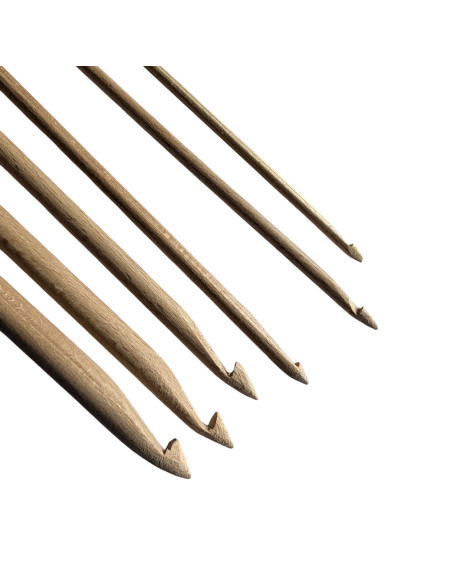 Allround set haaknaalden met knop (6 stuks)