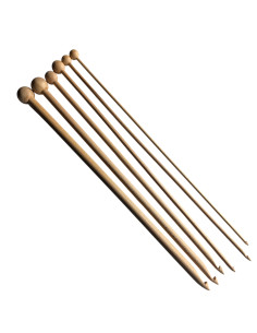 Allround set haaknaalden met knop (6 stuks) 2