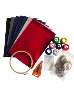 Borduur en vilt pakket met accessoires