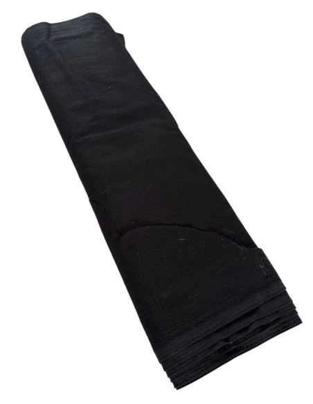 Katoenen stof zwart – 140 cm x 6,5 meter