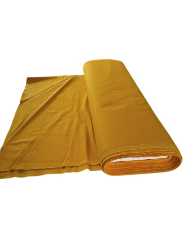 Katoenen stof okergeel – 140 cm x 11,5 meter