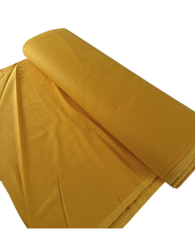 Katoenen stof okergeel – 140 cm x 11,5 meter