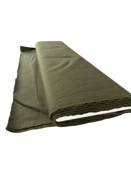 Katoenen stof olijfgroen – 140 cm x 2,5 meter