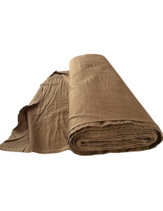 Katoenen stof bruin – 2 stukken, totaal ca. 10 meter