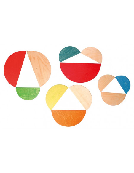 Halve cirkels naturel