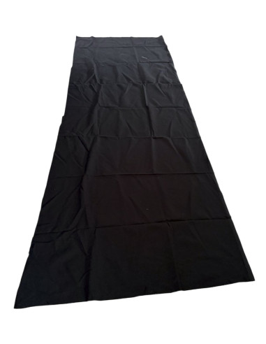 Katoenen stof zwart – 65 x 190 cm
