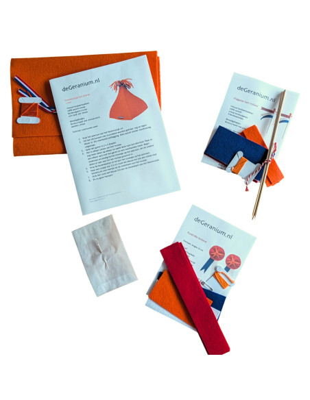 DIY Viltpakket - Oranje boven (Set van 3)