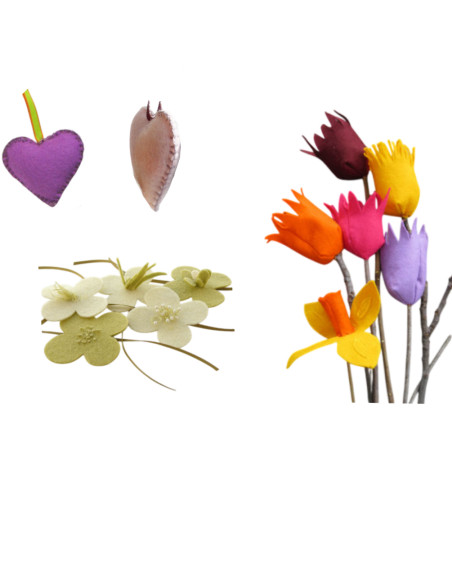 DIY Viltpakket - Lente Vrolijk (Set van 4)