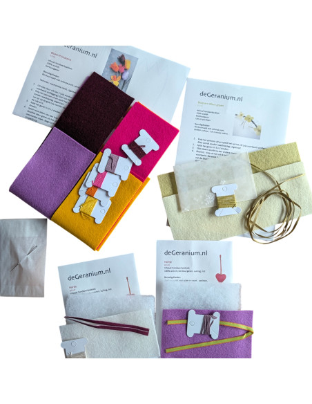 DIY Viltpakket - Lente Vrolijk (Set van 4)