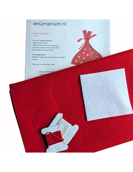 DIY Viltpakket - Feest & Verjaardag Roze (Set van 4)