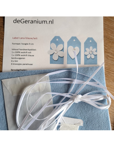 DIY Viltpakket - Feest & Verjaardag Blauw (Set...