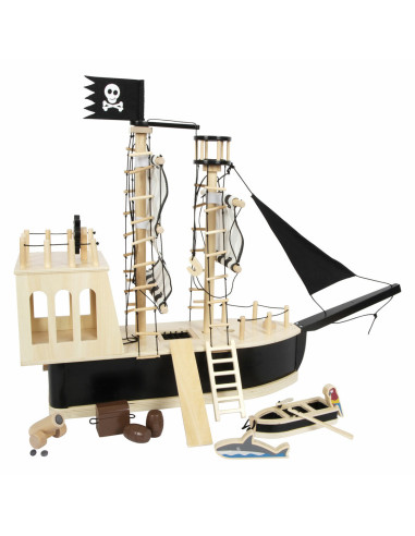 Piratenschip met poppetjes