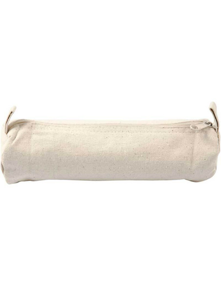Blanco Katoenen Etuis met Rits (Set van 5)