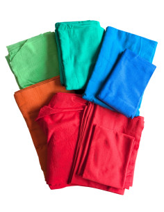XL Regenboog Stoffenpakket (Tricot & Flanel - 10-delig)